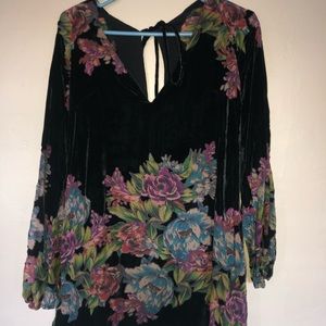Free People Velvet mini dress